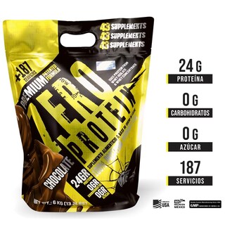 Foto 2 | Proteína Zero Hidrolizada 43 Supplements 6 Kg Chocolate