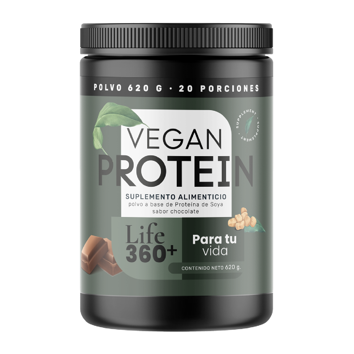 Proteína Vegana Life 360+ Soya Aminoácidos Chocolate 31g
