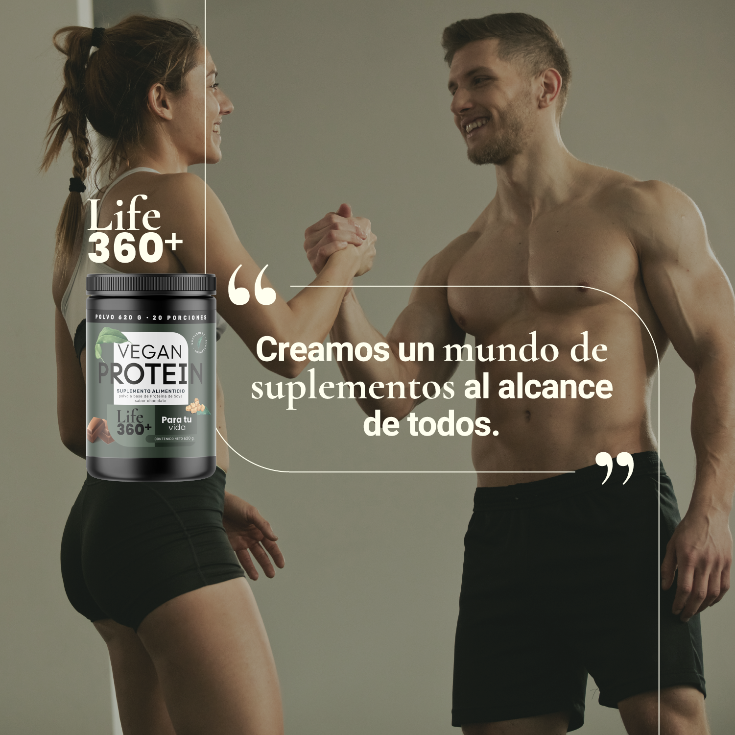 Foto 7 pulgar | Proteína Vegana Life 360+ Soya Aminoácidos Chocolate 31g