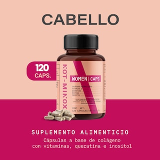 Foto 2 | Suplemento Alimenticio Not Minox Mujer Crecimiento Cabello Queratina Vit E 120 Cápsulas