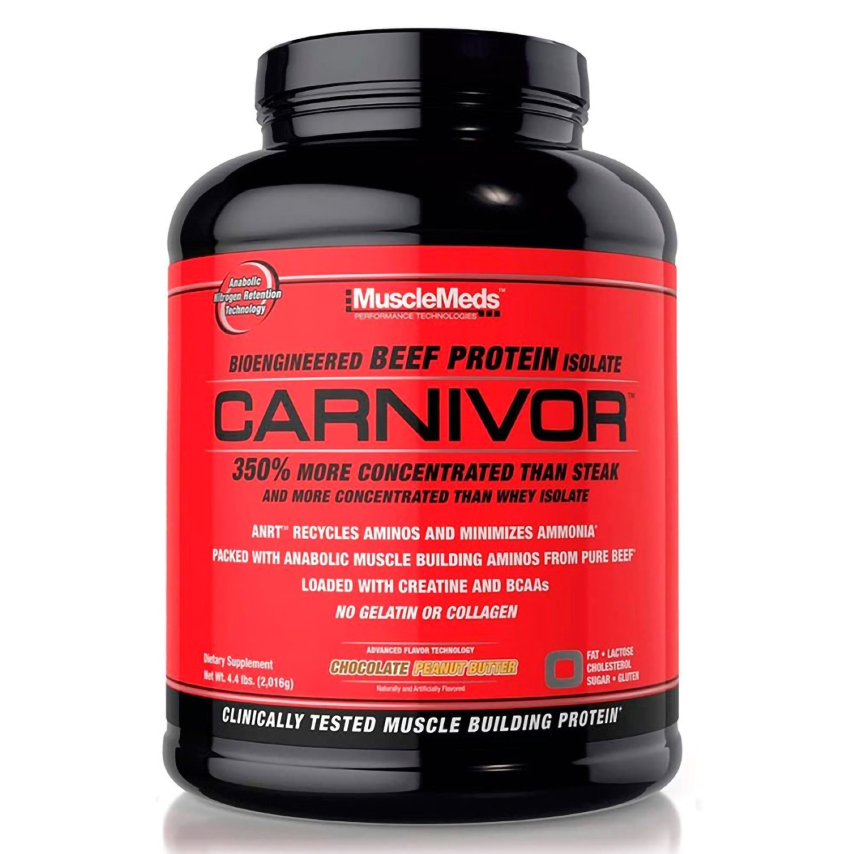 Foto 2 pulgar | Proteína MuscleMeds Carnivor sabor Chocolate Mantequilla de Cacahuate 4.4 LBS