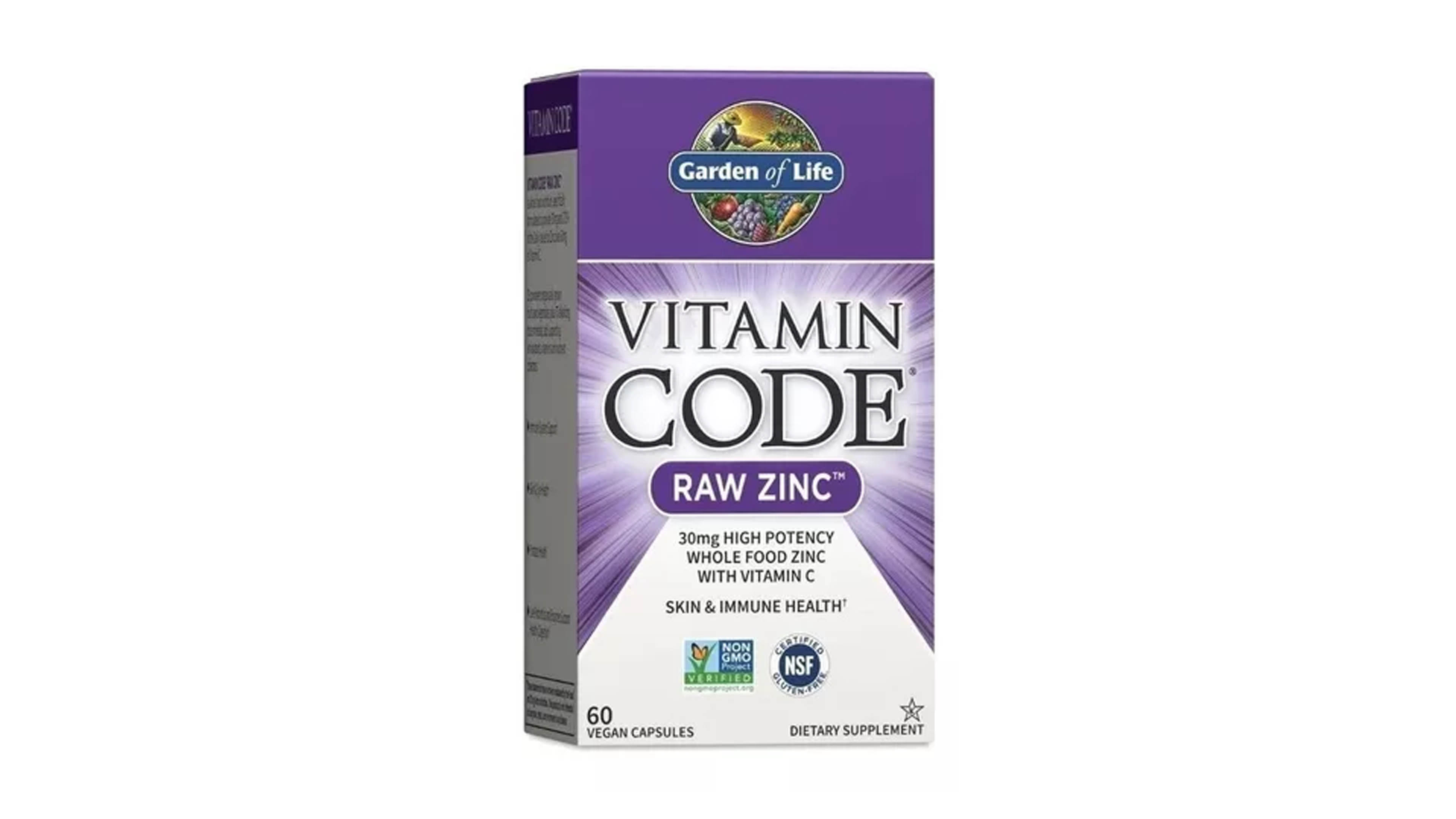 Foto 4 pulgar | Vitamina Code Raw Zinc Garden Of Life + Vitamina C 60 Tabletas