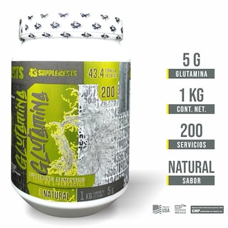 Foto 2 | Glutamina en Polvo Sin Sabor 1 Kg 43 Supplements