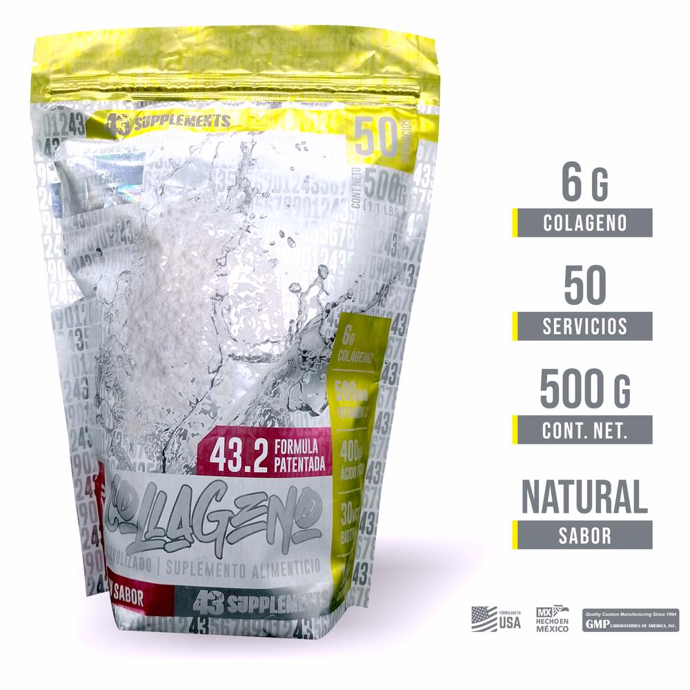 Foto 3 pulgar | Colágeno Hidrolizado Supplements 500 Gr Natural 43