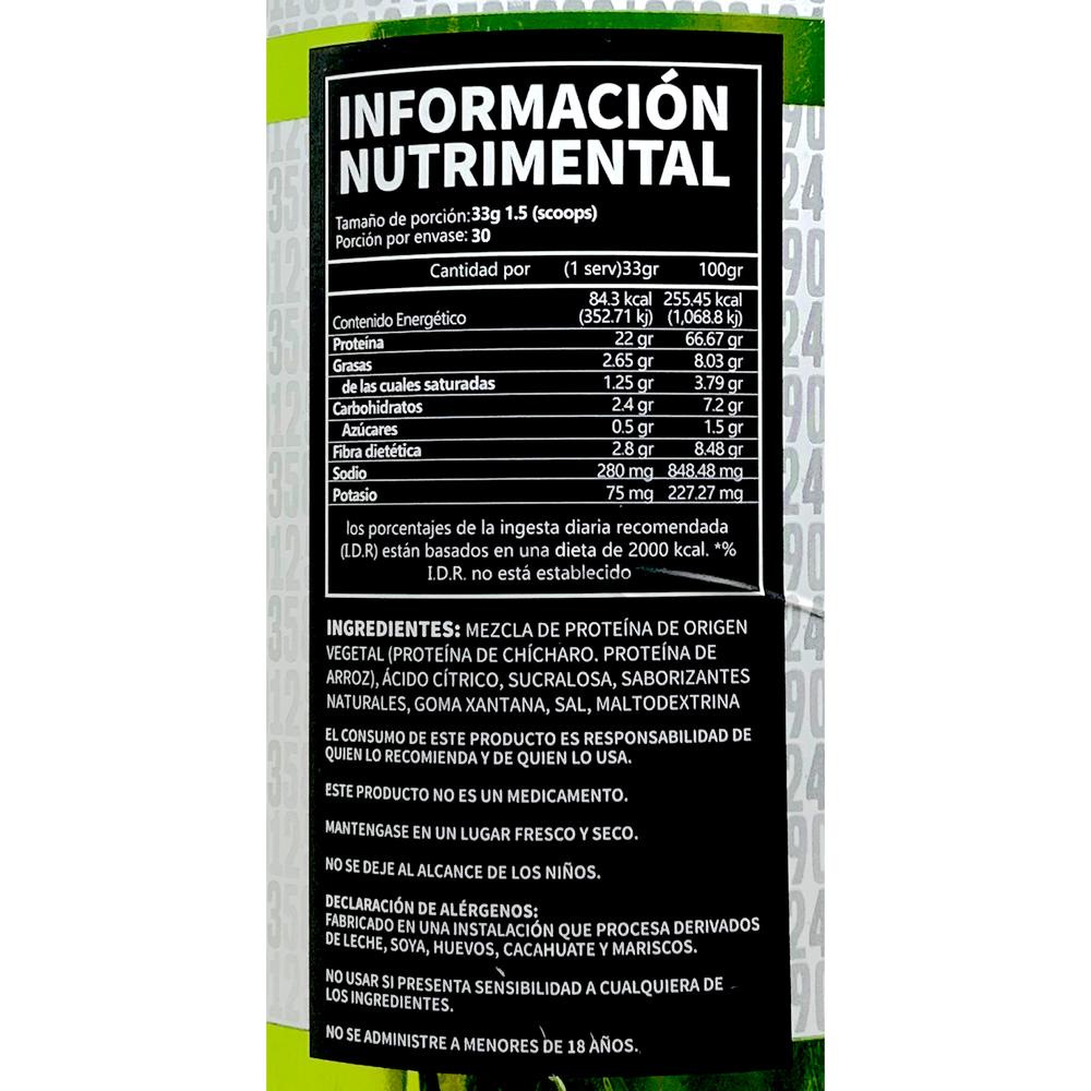 Foto 3 pulgar | Proteína Vegana Chocolate 43 Supplements 990 Gr 30 Servicios