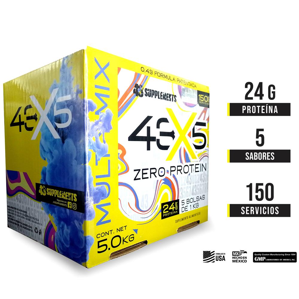 Foto 3 pulgar | 43 Proteína Zero Hidrolizada 43 Supplements 5 Kg Multisabor