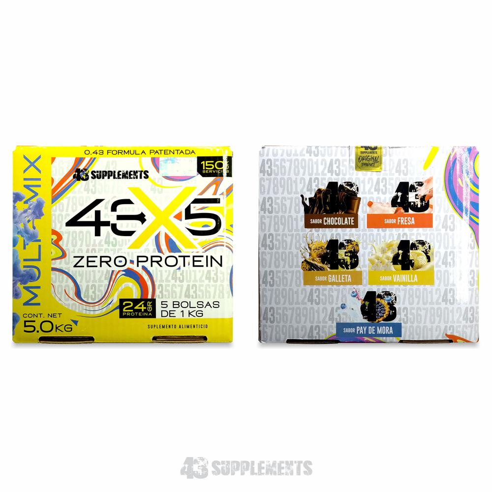 Foto 4 | 43 Proteína Zero Hidrolizada 43 Supplements 5 Kg Multisabor