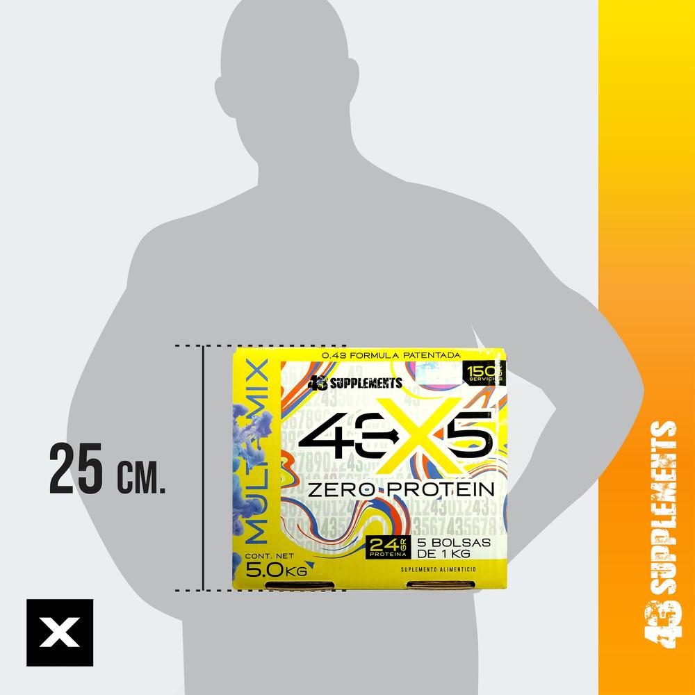 Foto 7 pulgar | 43 Proteína Zero Hidrolizada 43 Supplements 5 Kg Multisabor