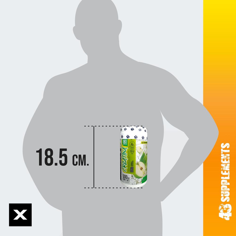 Foto 7 pulgar | Creatina  43 Supplements 500 G Sabor Manzana Verde 100 Servicos