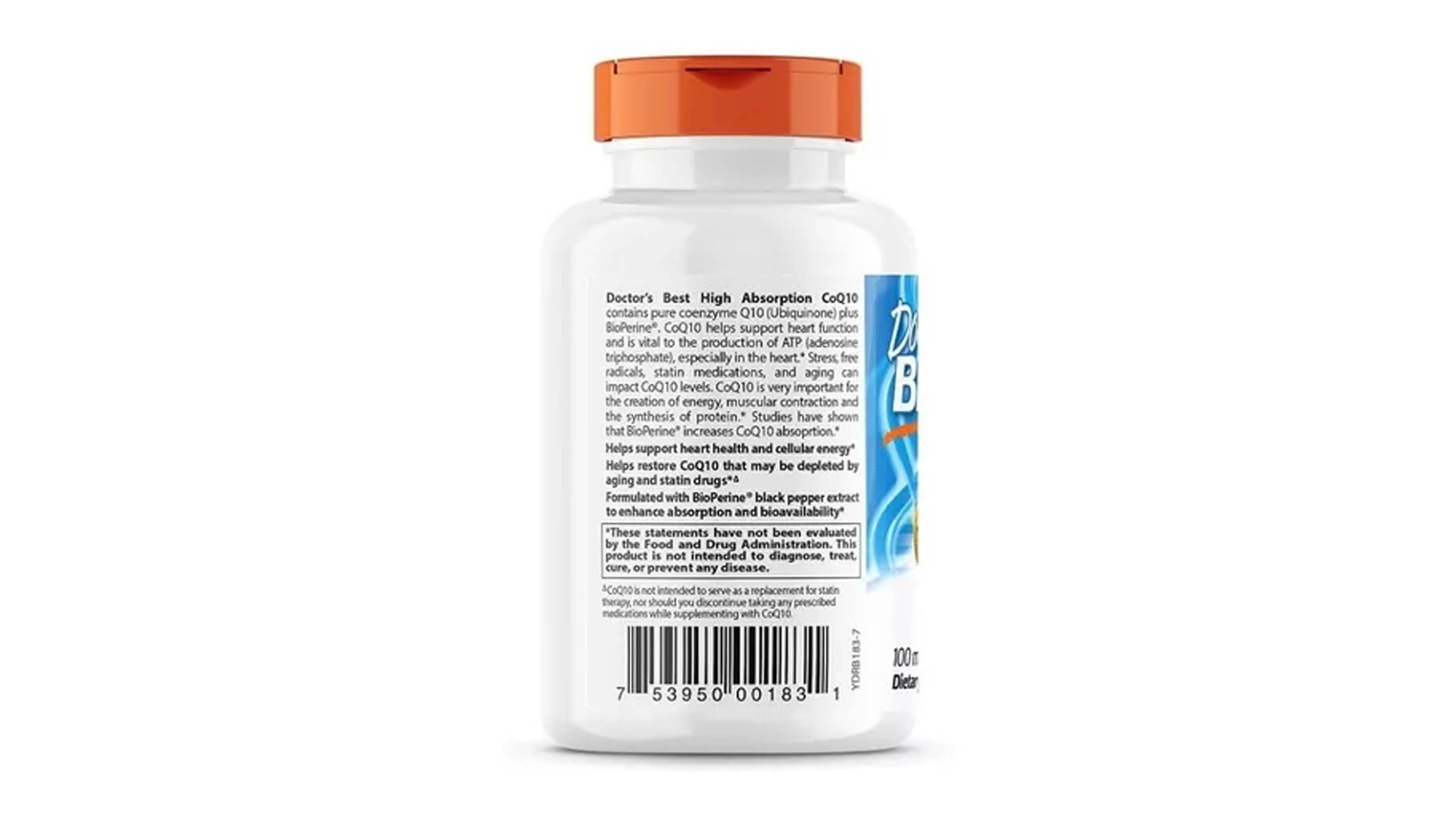 Foto 4 pulgar | Complejo Coq10 100mg Doctor's Best Alta Absorción Coenzima 120 Cápsulas
