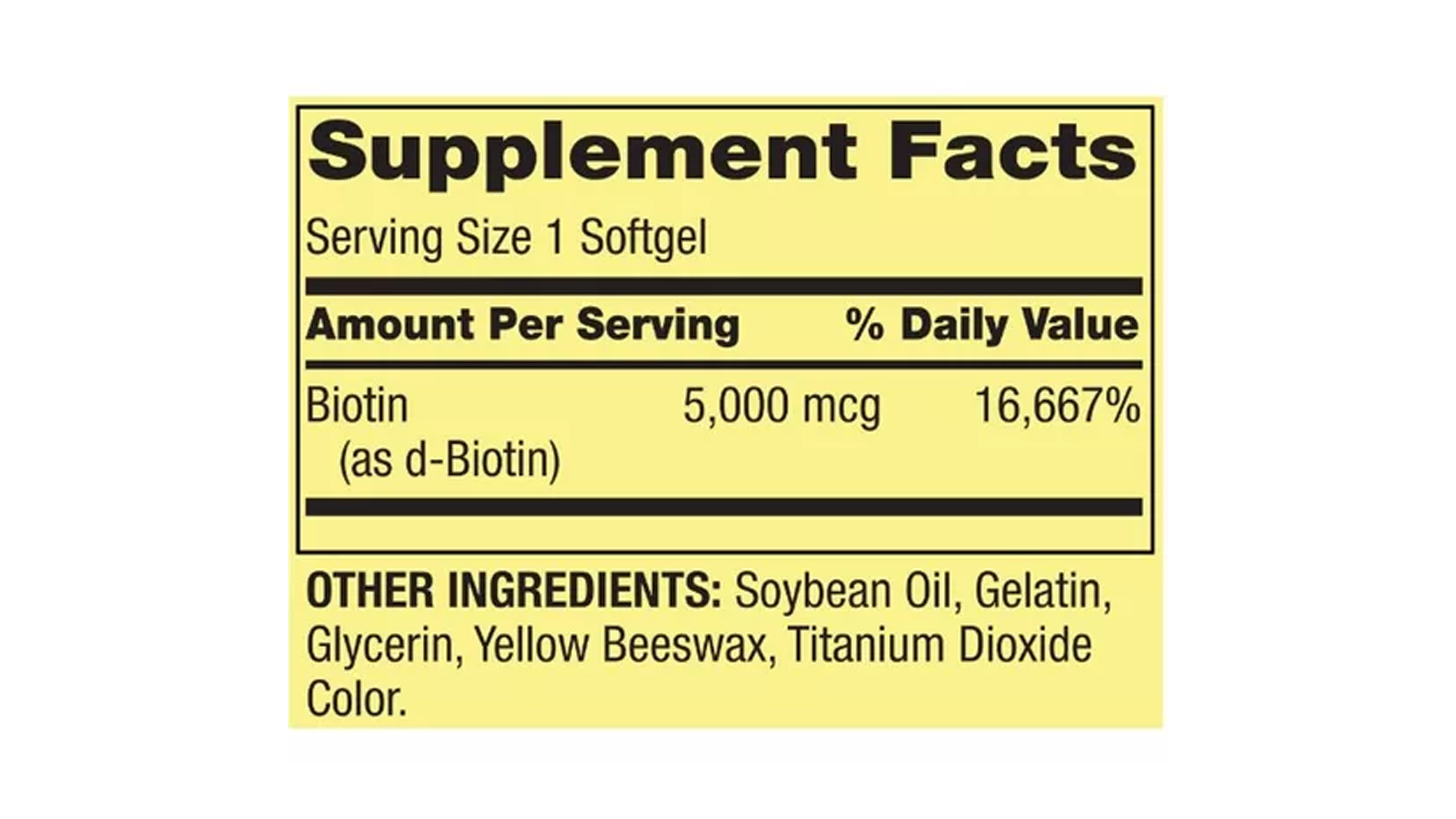 Foto 2 | Suplemento Alimenticio Spring Valley Biotin 5,000 mg 240 Cápsulas