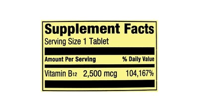 Foto 2 | Vitamina B12 2500mg Sprin Valley 120 Tabletas