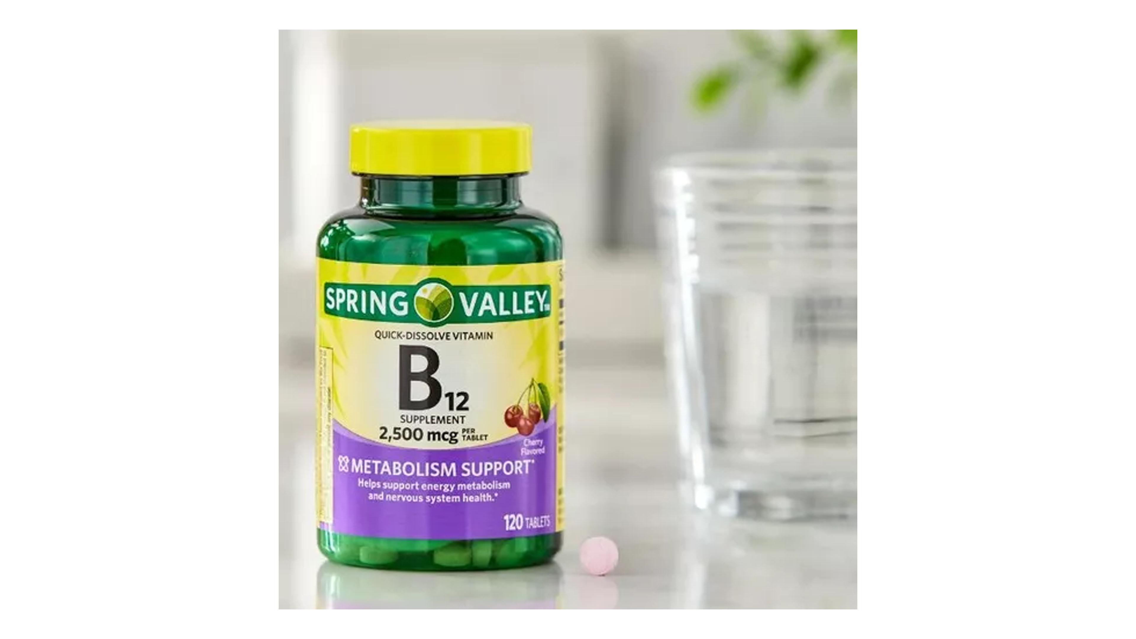 Foto 4 pulgar | Vitamina B12 2500mg Sprin Valley 120 Tabletas