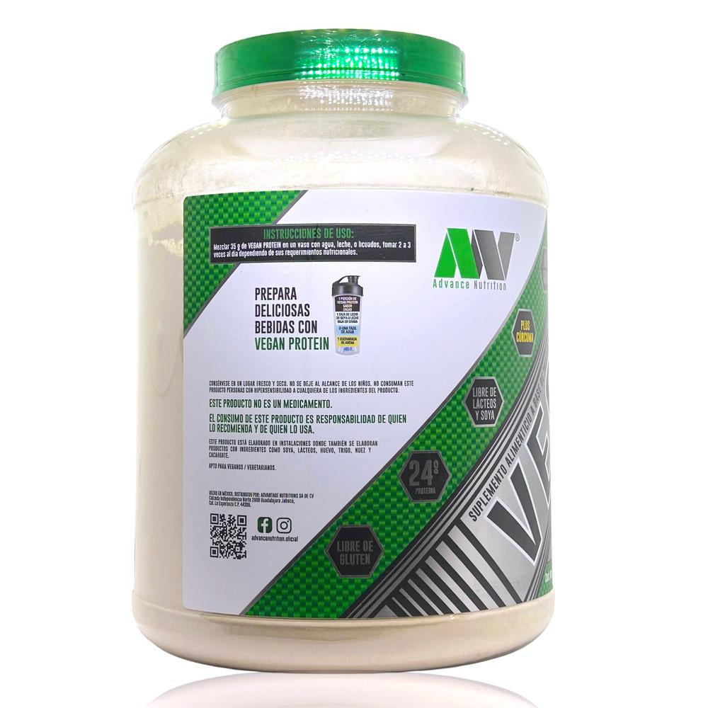 Foto 6 pulgar | Proteína Vegana Advance Nutrition Sabor Cacao 1.996 Kg (4.4 Lb)