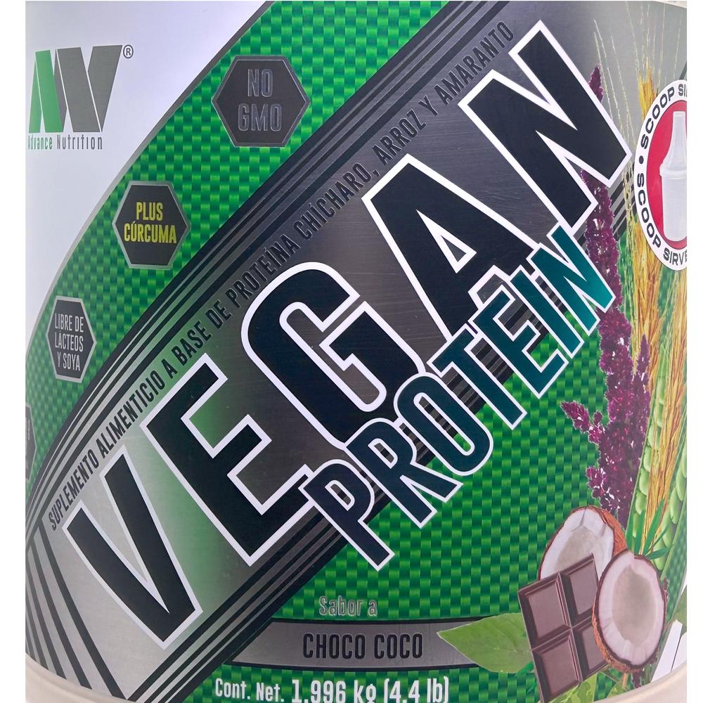 Foto 6 pulgar | Proteína Vegana Advance Nutrition Sabor Choco Coco 1.996 Kg (4.4 Lb)