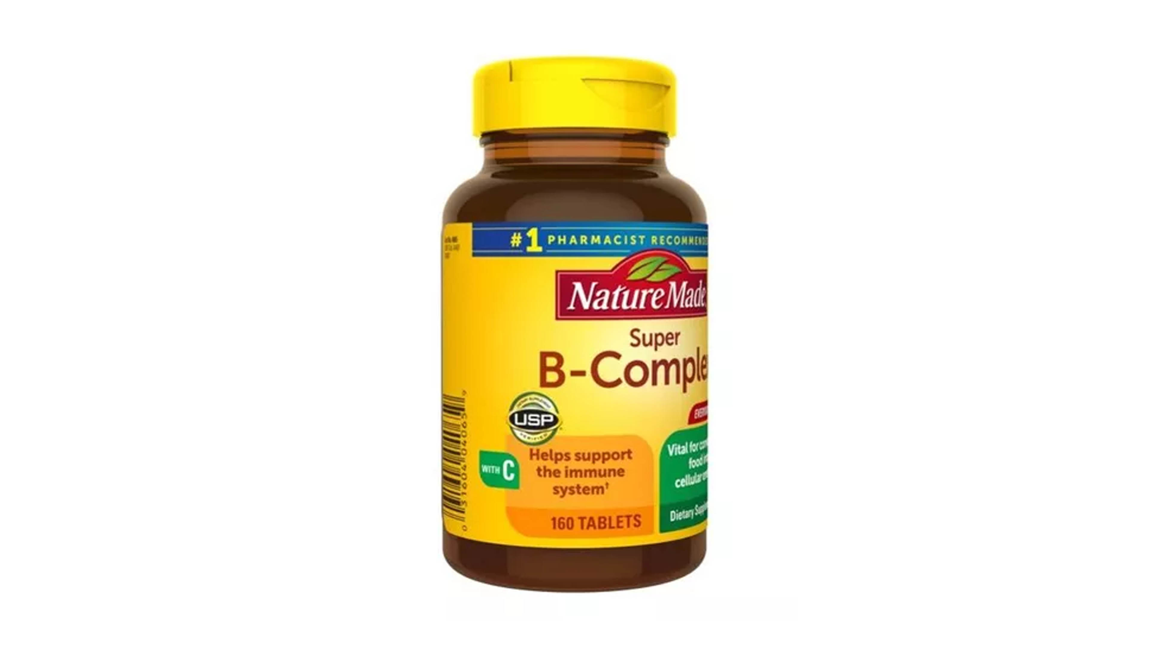 Foto 2 | Suplemento Diurético Nature Made B Complex con Vitamina C 160 Cápsulas