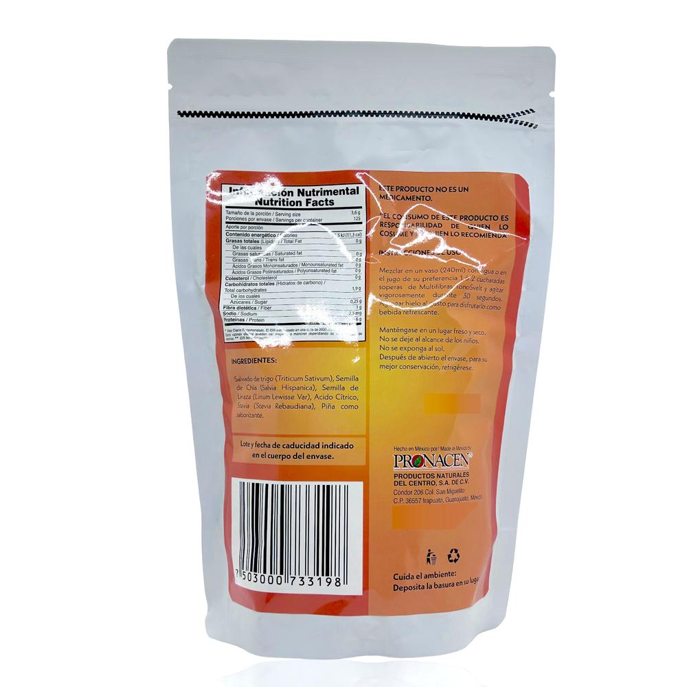 Foto 4 pulgar | Fibra  Pronacen Multi Fibras Tonosvelt Salvado Linaza Piña 450 G