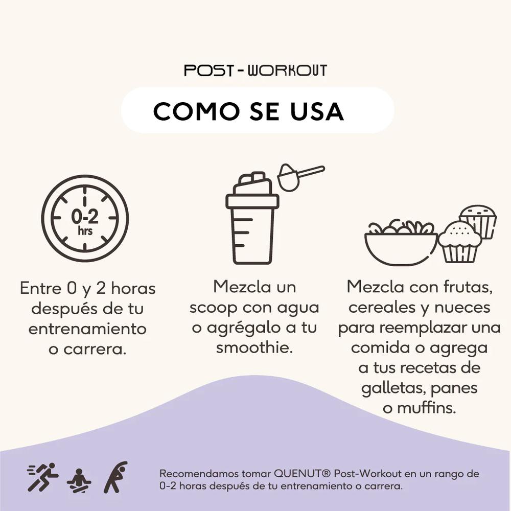 Foto 5 pulgar | Proteína Vegana Quenut sabor Chocolate 1 Kg Glutamina Creatina Bcaa