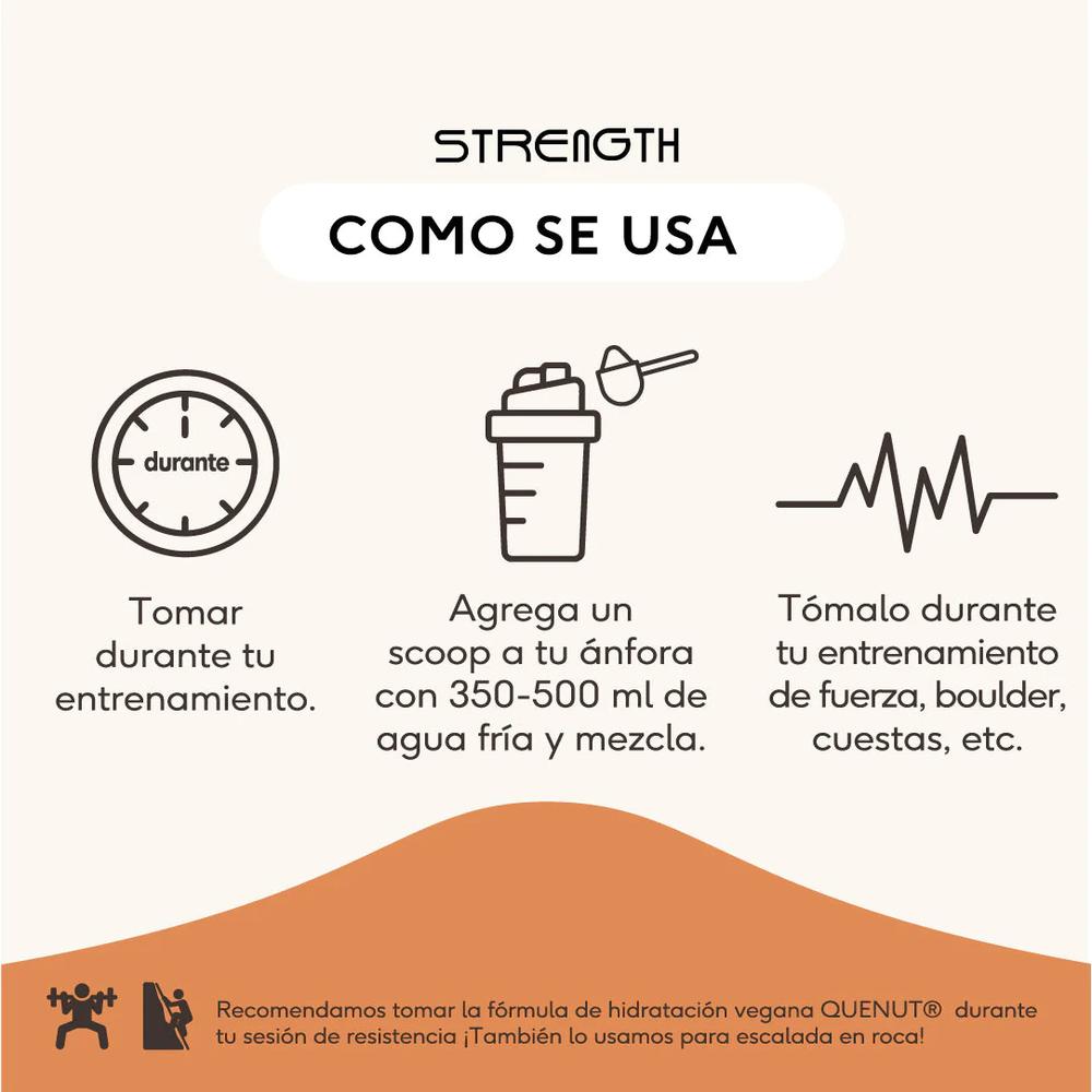 Foto 6 pulgar | Strength Bcaa Electrolitos Naranja 500 G Quenut