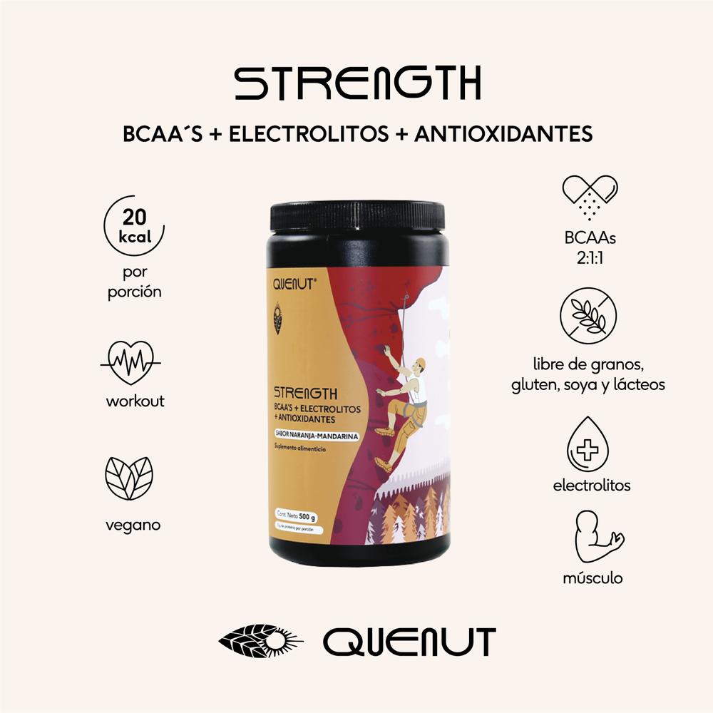 Foto 8 pulgar | Strength Bcaa Electrolitos Naranja 500 G Quenut