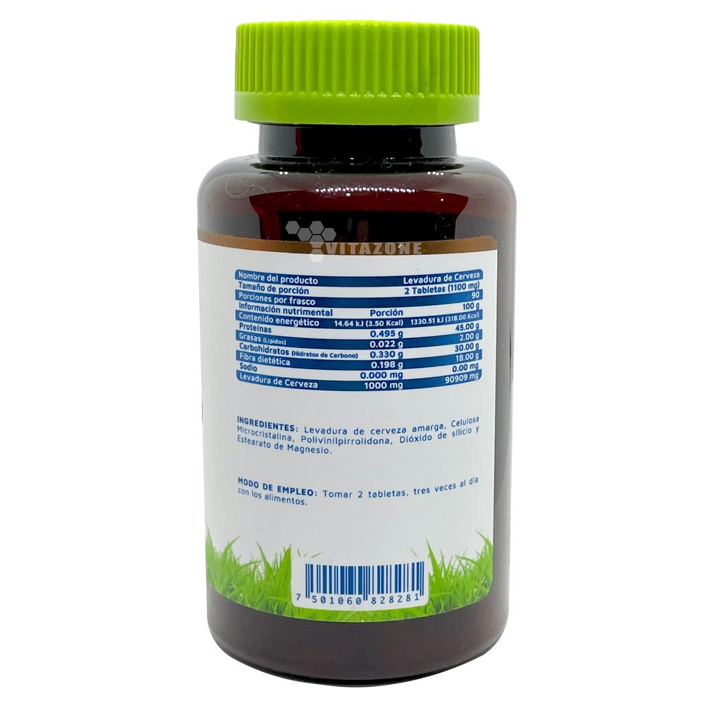 Foto 4 pulgar | Suplemento Alimenticio Vidanat Levadura de Cerveza 500 Mg 180 Tabletas