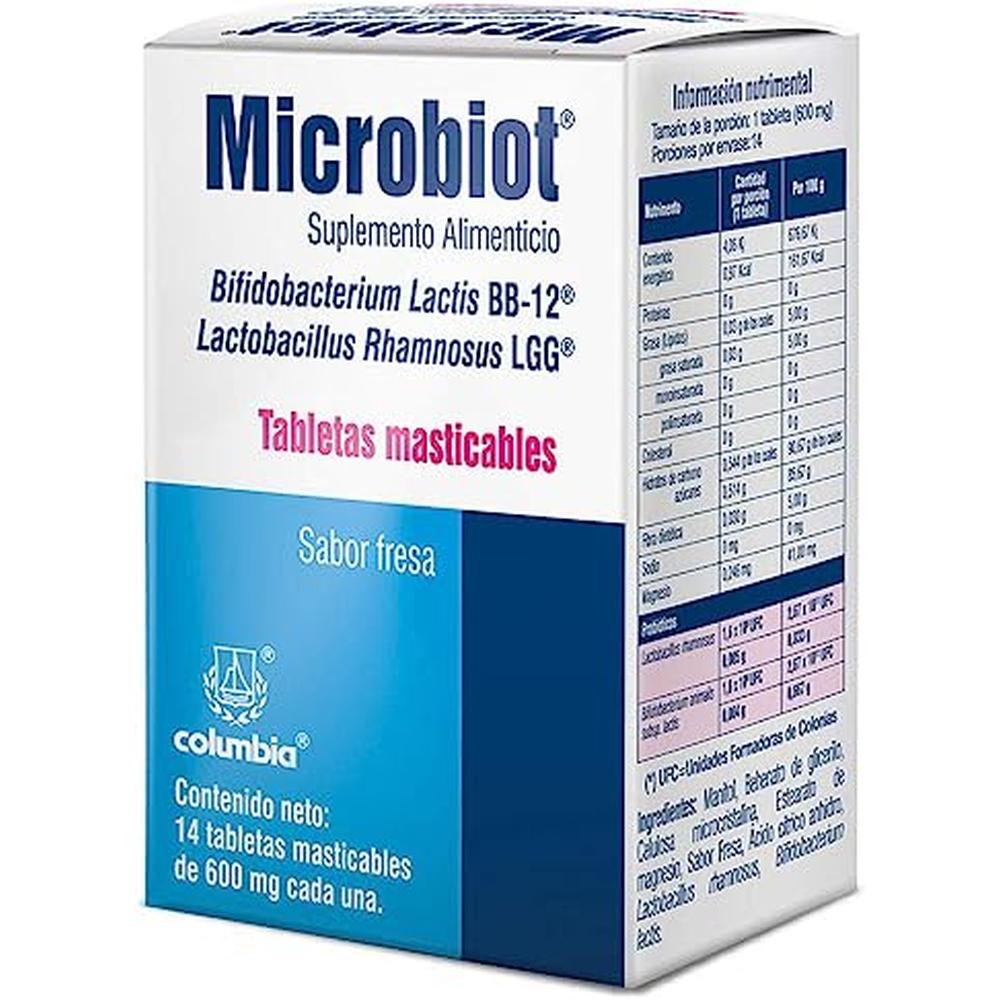 Foto 3 pulgar | Suplemento Alimenticio Microbiot 14 Tabletas