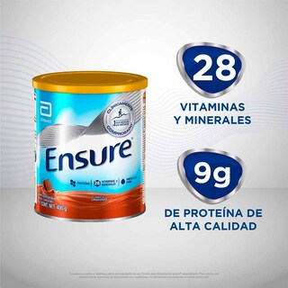 Foto 2 | Suplemento Alimenticio Ensure Chocolate 400 Gr