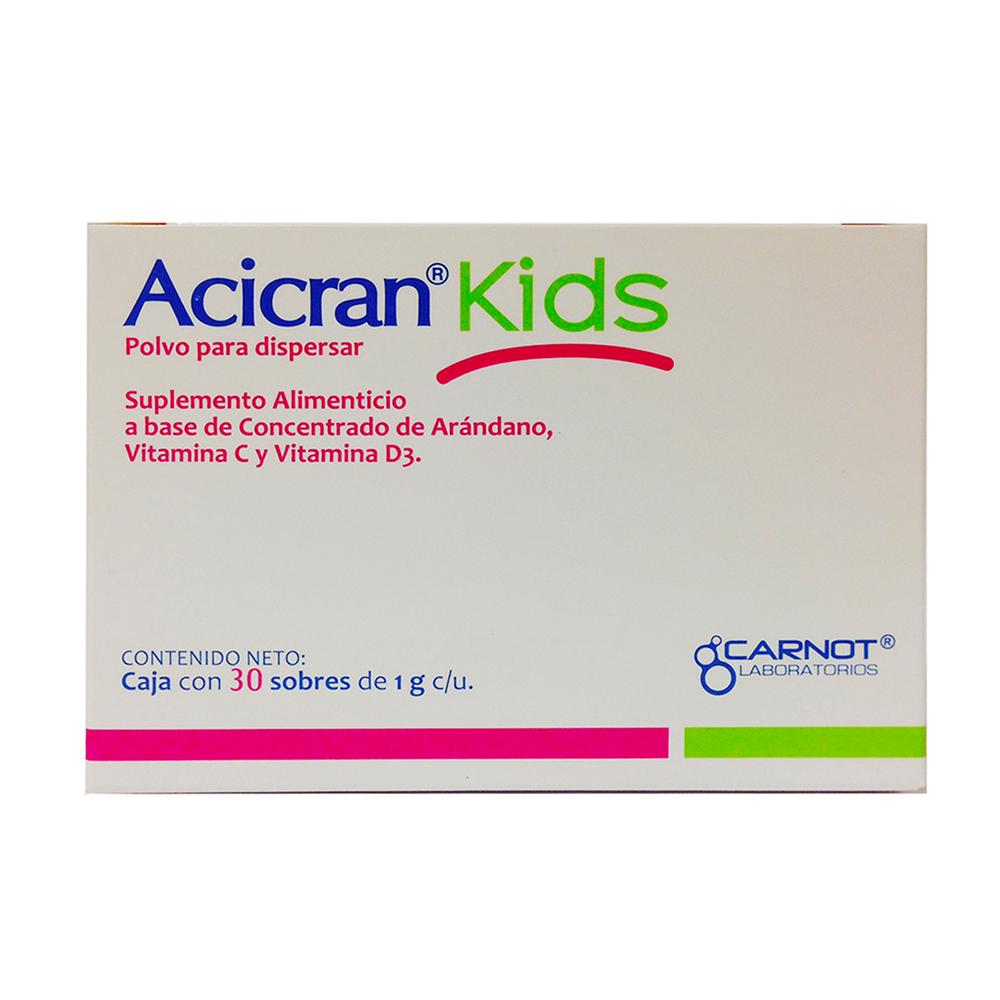 Suplemento Alimenticio Acicran Kids 30 Sobres