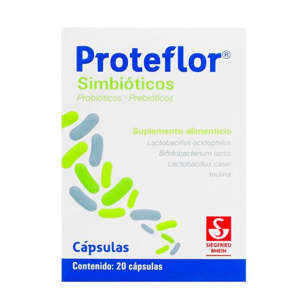 Foto 2 pulgar | Suplemento Alimenticio Proteflor Simbióticos 20 Cápsulas