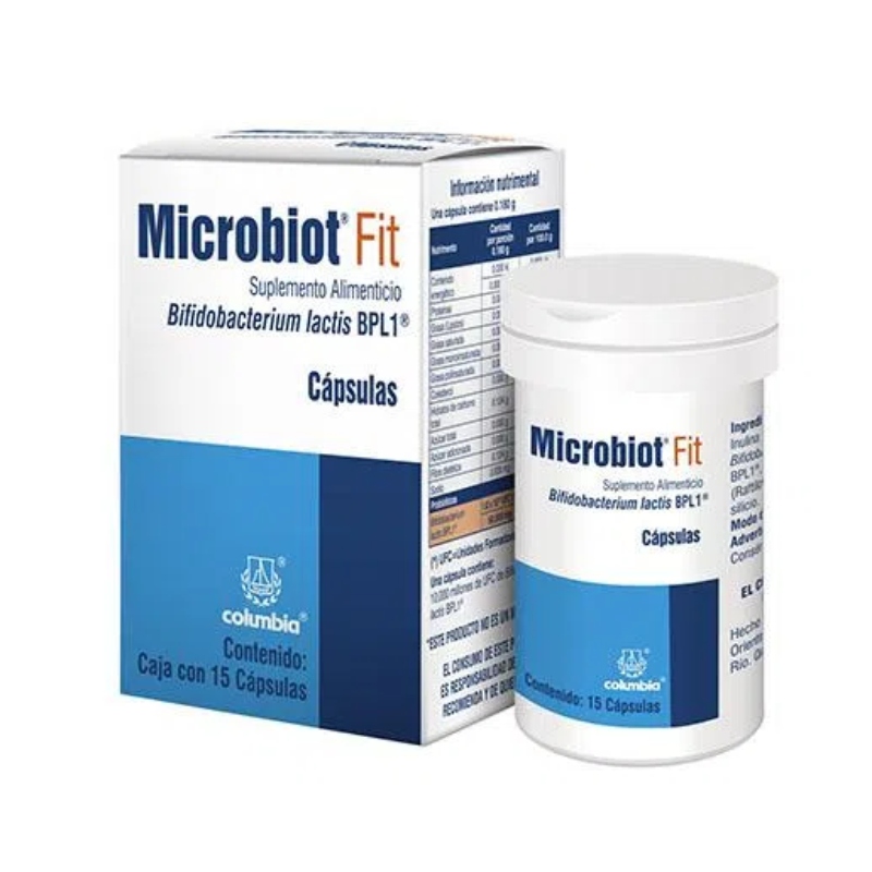 Foto 2 pulgar | Probiótico Microbiot Fit Suplemento Alimenticio con 15 Cápsulas