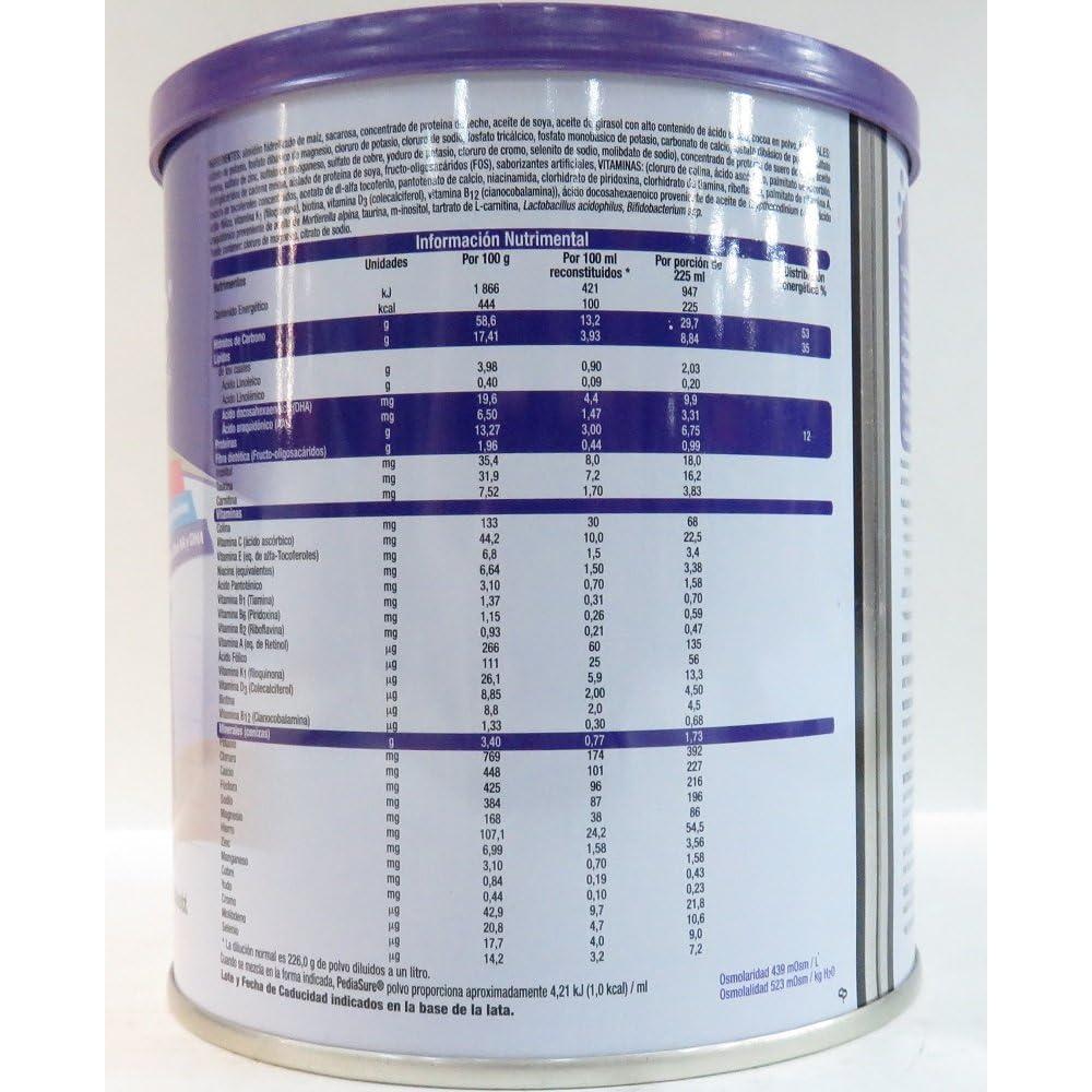 Foto 4 pulgar | Suplemento Alimenticio Pediasure Chocolate 400 Gr