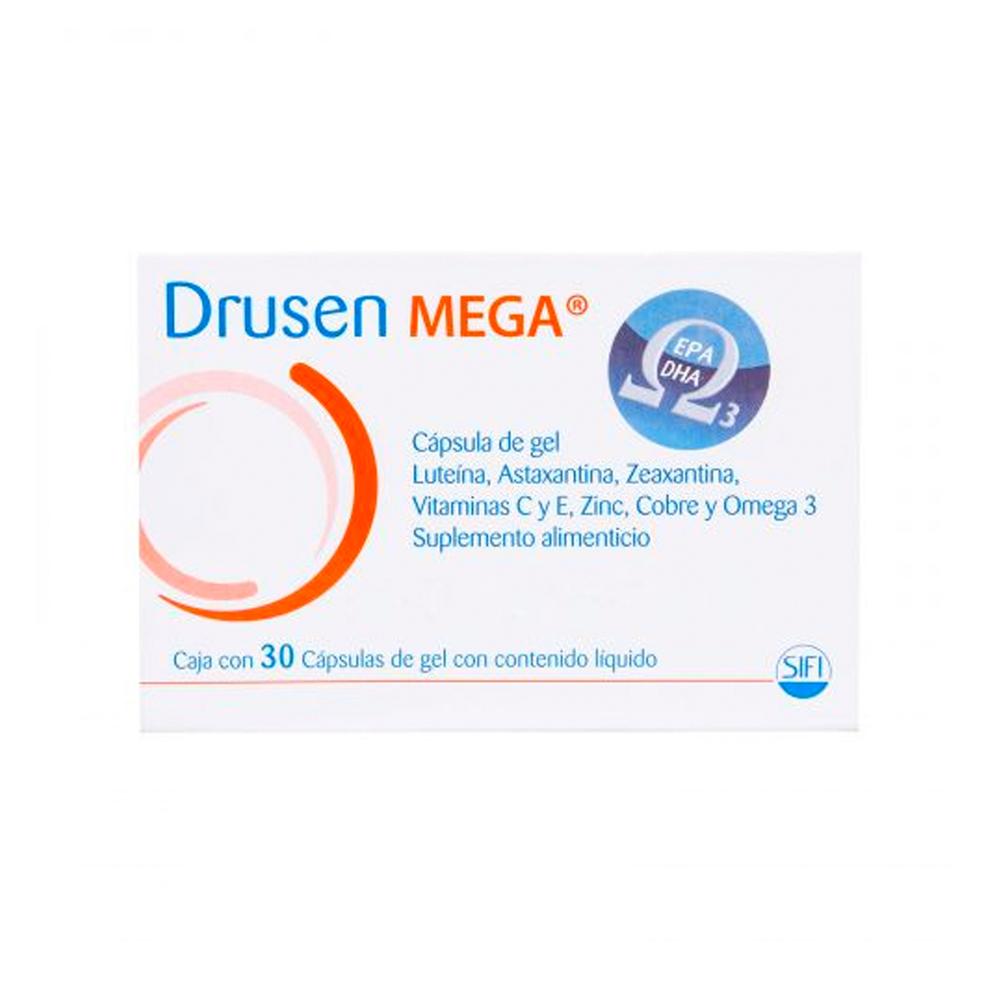 Foto 3 pulgar | Suplemento Alimenticio Drusen Mega 30 Cápsulas