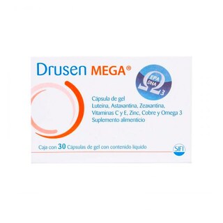 Foto 2 | Suplemento Alimenticio Drusen Mega 30 Cápsulas