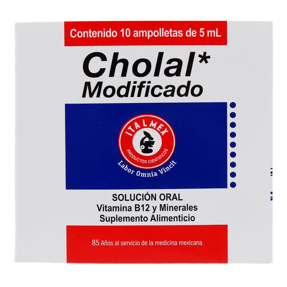 Foto 2 pulgar | Suplemento Alimenticio Cholal 10 Ampolletas de 5 ml
