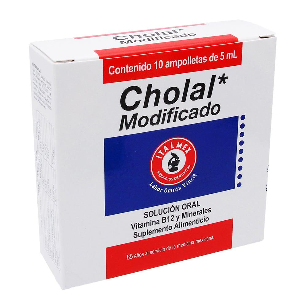 Foto 3 pulgar | Suplemento Alimenticio Cholal 10 Ampolletas de 5 ml
