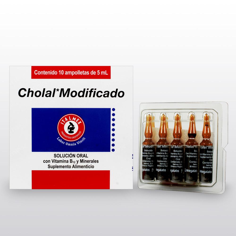 Foto 4 pulgar | Suplemento Alimenticio Cholal 10 Ampolletas de 5 ml