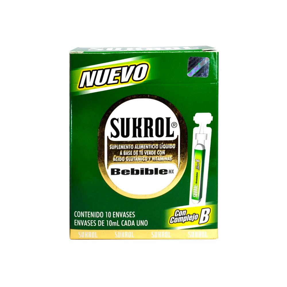 Foto 2 pulgar | Suplemento Alimenticio Sukrol Bebible 10 Ampolletas de 10 Ml