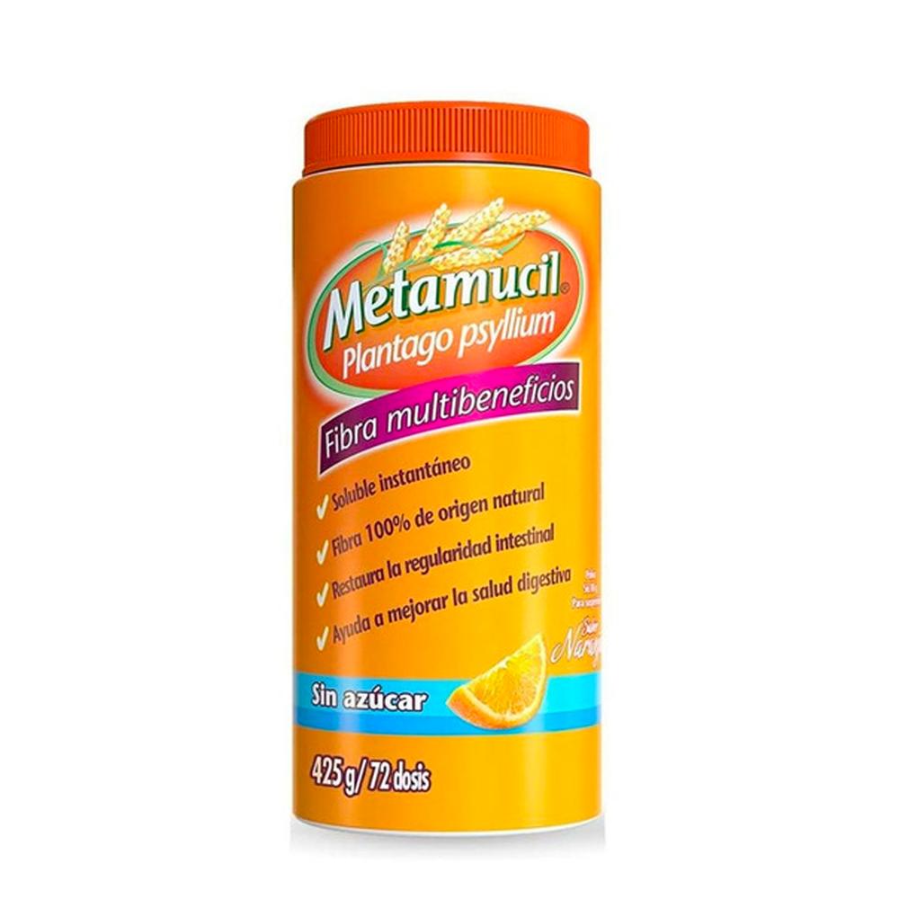 Foto 2 pulgar | Fibra Metamucil Sabor Naranja 425 Gr