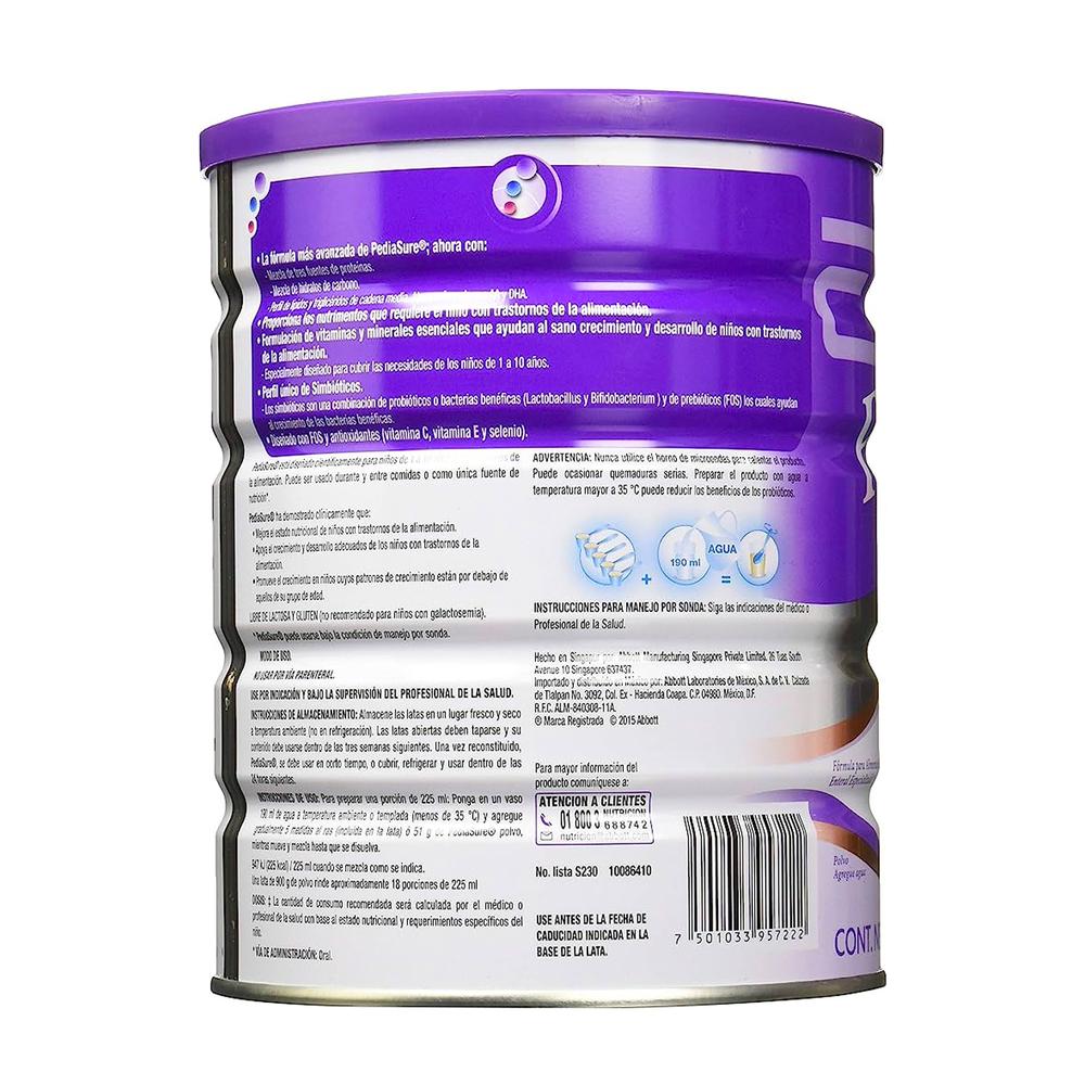 Foto 3 pulgar | Suplemento Alimenticio Pediasure Chocolate en Polvo 900 Gr