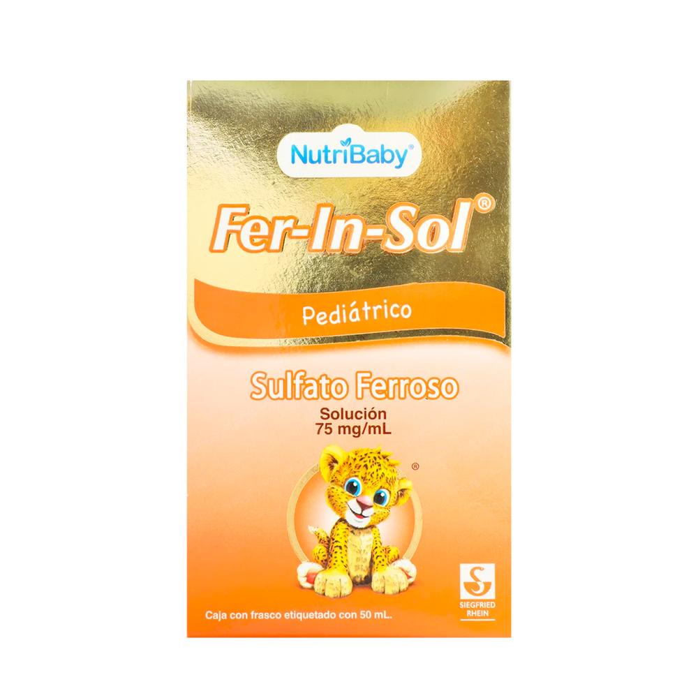 Foto 2 pulgar | Suplemento Alimenticio Fer-in-sol Pediátrico 50 Ml