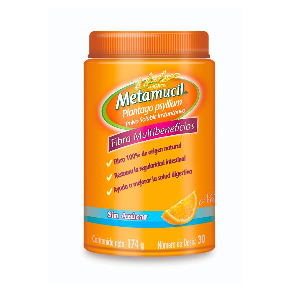 Fibra Metamucil Sabor Naranja 174 Gr