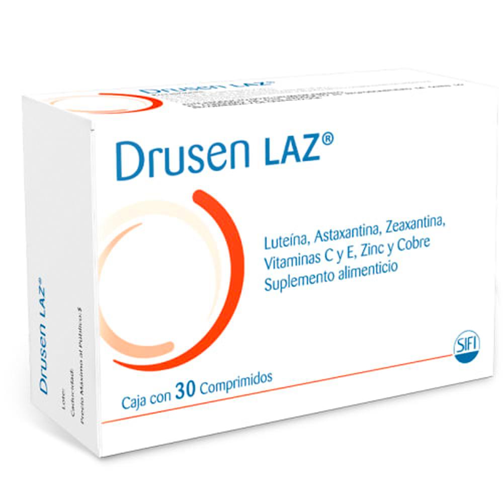 Foto 4 pulgar | Suplemento Alimenticio Drusen Laz 30 Comprimidos