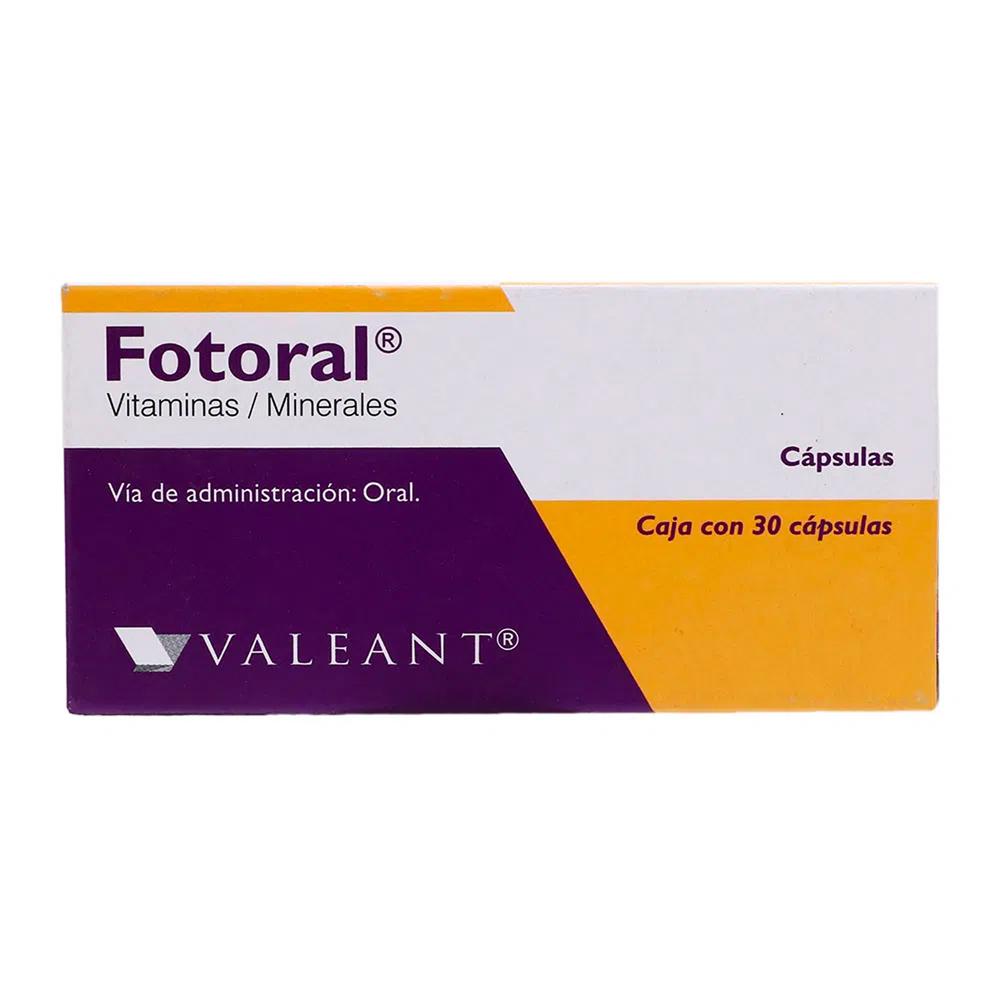 Foto 2 pulgar | Suplemento Alimenticio Fotoral 30 Cápsulas