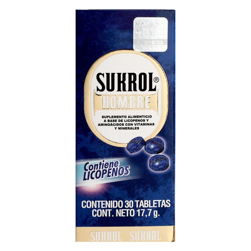 Foto 2 pulgar | Suplemento Alimenticio Sukrol Hombre 30 Tabletas