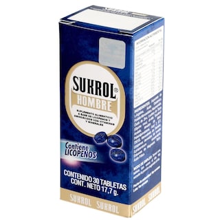 Foto 2 | Suplemento Alimenticio Sukrol Hombre 30 Tabletas