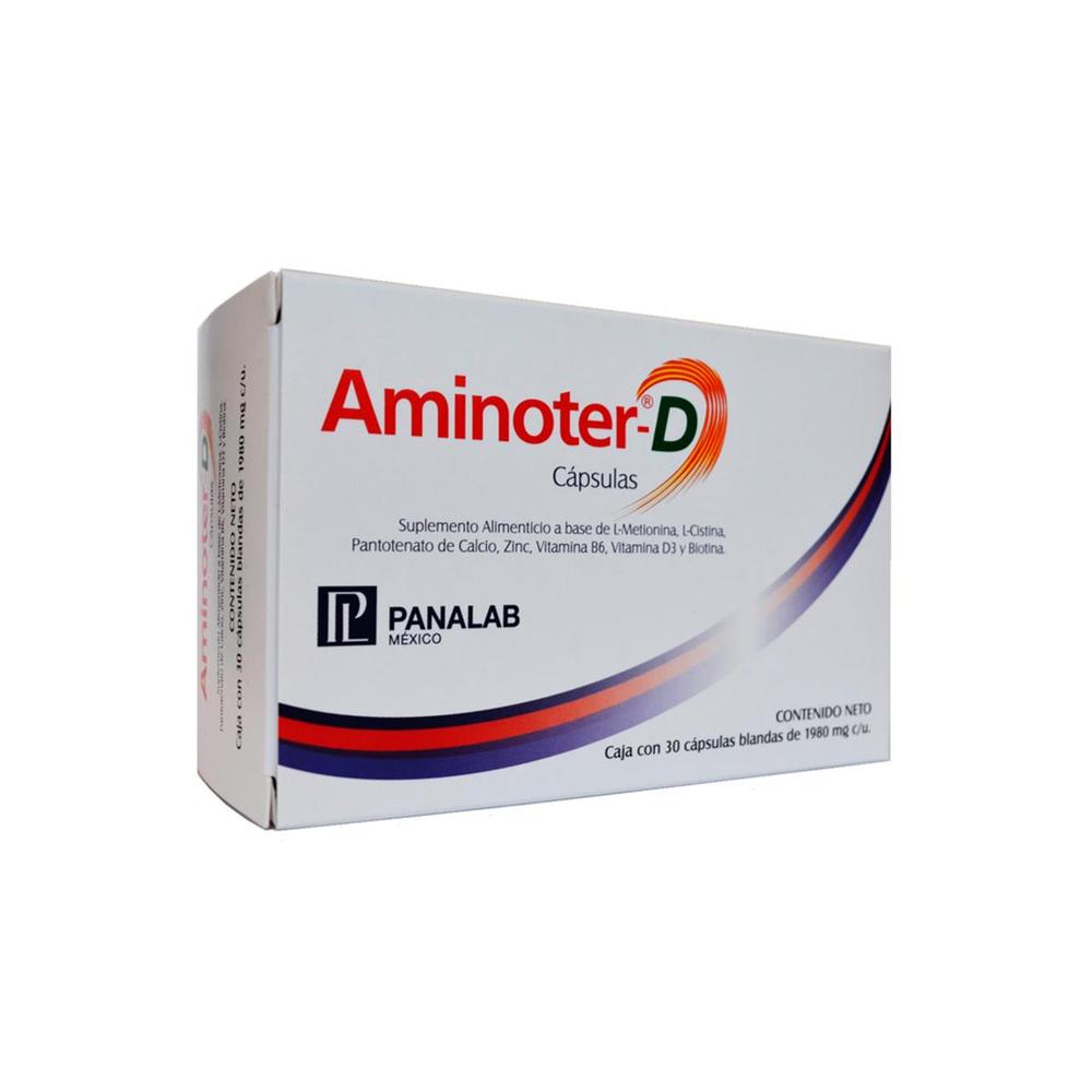 Foto 1 | Suplemento Alimenticio Aminoter-d 30 Cápsulas de 1980 Mg