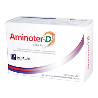 Foto 2 | Suplemento Alimenticio Aminoter-d 30 Cápsulas de 1980 Mg