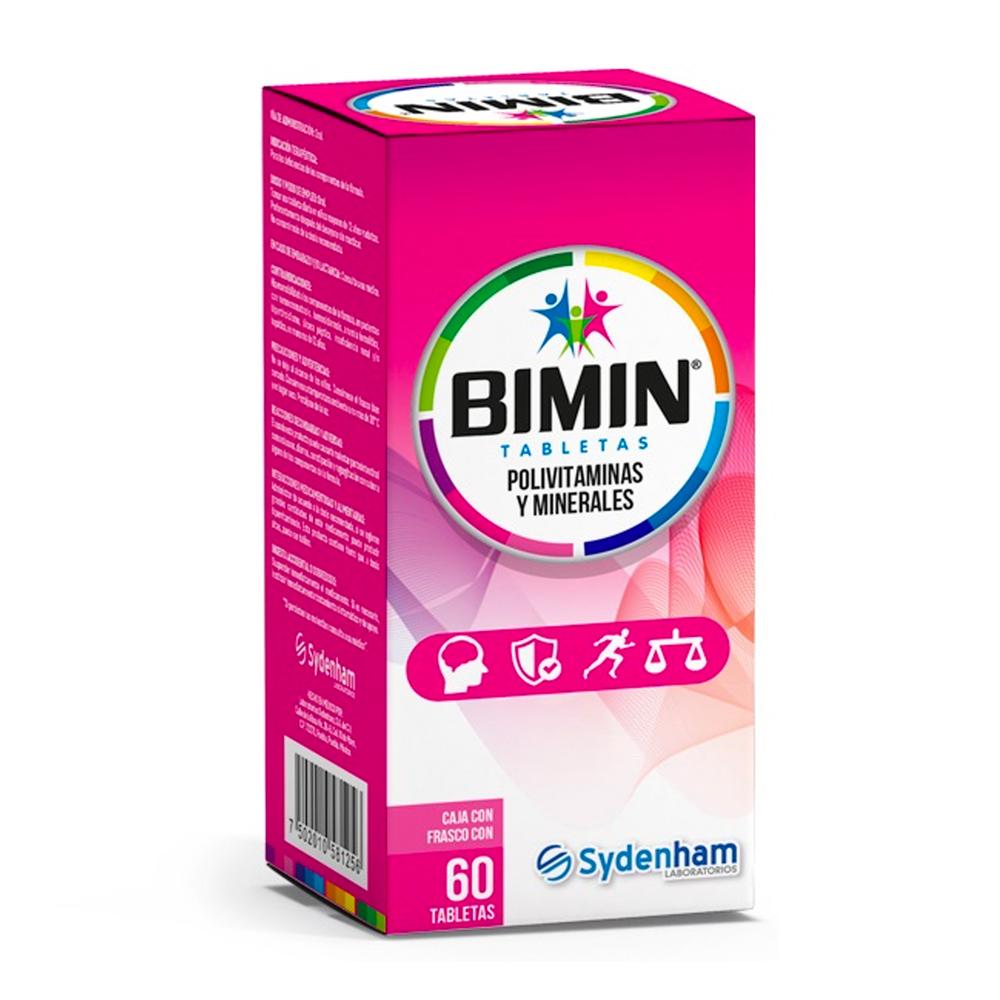 Foto 2 pulgar | Multivitamínico Bimin 60 Tabletas
