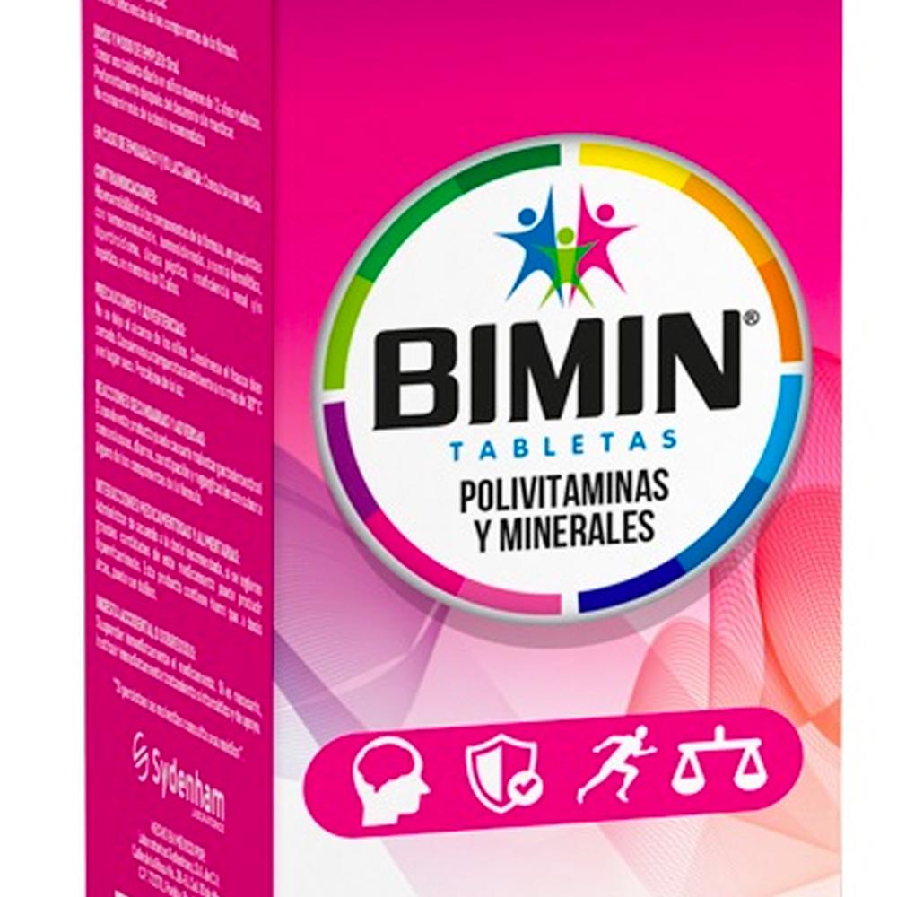 Foto 3 pulgar | Multivitamínico Bimin 60 Tabletas