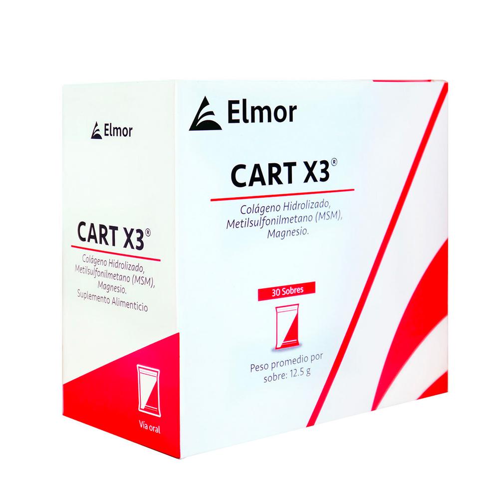 Foto 3 pulgar | Suplemento Alimenticio Elmor Cart X3 30 Sobres